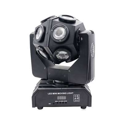 12 pcs 10W 4in1led 360 degree rotating ball moving head lights goodwill